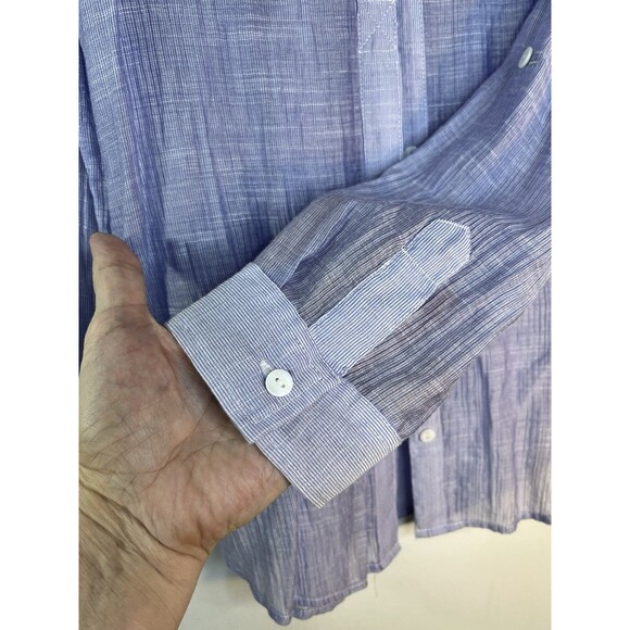 chicos Button Up Lavender Light Knit blouse top shirt 0 S 4 6 - Picture 4 of 10